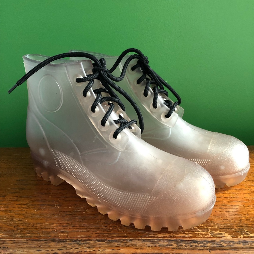 ⚫️Final Price⚫️ Rare Vintage Clear Boots by Regia, 6